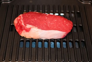 Beef Steak on grill