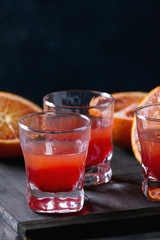 Cocktail with Blood oranges