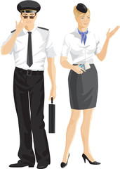 Flight form stewardess,