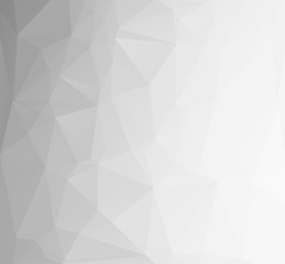 Obraz premium Gray White Polygonal Background, Creative Design Templates