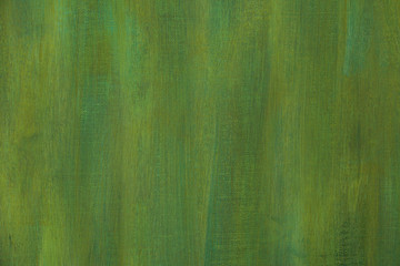 Green painted artistic canvas