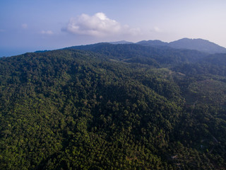 Aerial view of Koh Phangan, Thailand