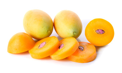 maprang  on the white ground