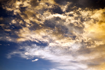 Obraz premium sky during sunset 