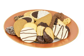 assortiment de biscuits sur assiette