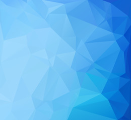 Obraz premium Blue Polygonal Mosaic Background, Creative Design Templates