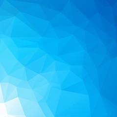 Blue Polygonal Mosaic Background, Creative Design Templates