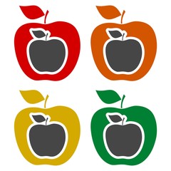 Apple - vector icons set