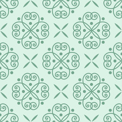 Curly seamless pattern