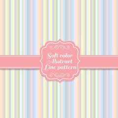 soft sweet colors vertical line abstract pattern style