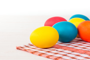 Easter colored eggs