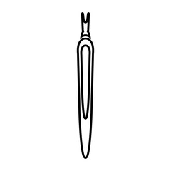 cuticle tool thin line icon