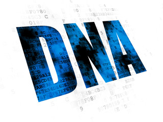 Health concept: DNA on Digital background