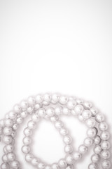 Pearls necklace isolated on white