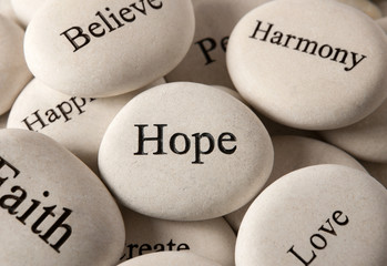 Inspirational stones - Hope