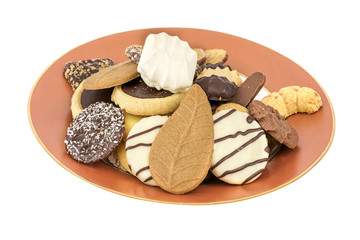 assortiment de biscuits sur assiette