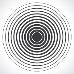 Concentric circle elements. Vector illustration for sound  - 106130536