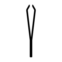 tweezer black simple icon