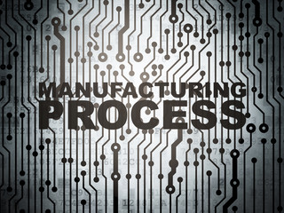 Industry concept: circuit board with Manufacturing Process