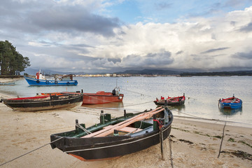 Fishing boats on the beach