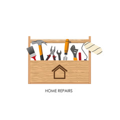 Toolbox. Set of tools for home repairs.