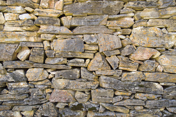 Old stone wall closeup