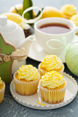 Lemon cupcakes for Easter