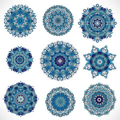 Mandala. Vintage decorative elements. Hand drawn background. Islam, Arabic, Indian, ottoman motifs. - 106140171