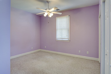 empty girls bedroom