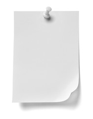 note paper push pin message