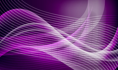 Purple vector abstract background with lines and waves