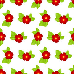 red flowers seamless