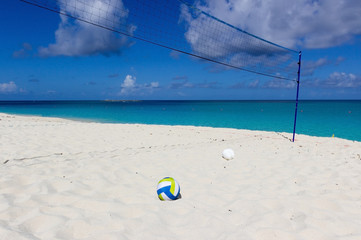 Fototapeta na wymiar beach volleyball field