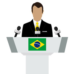 Brazil speaker tribune