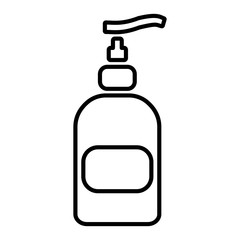 container bottle thin line icon