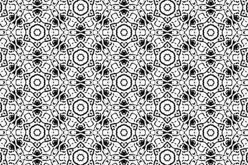 Ornament with black and white patterns. 4

