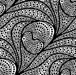  floral background of drawn lines