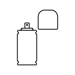hairspray thin line icon