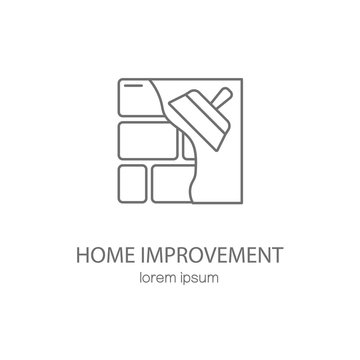 Home improvement logotype design templates.