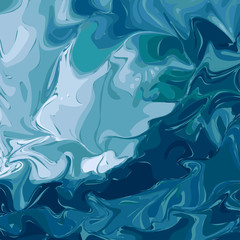 Vector Watercolor Blue Background