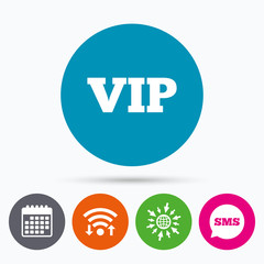 Vip sign icon. Membership symbol.