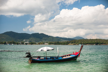 Fishing boat near coast