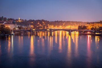 Fototapeta premium Prague Riverside View 