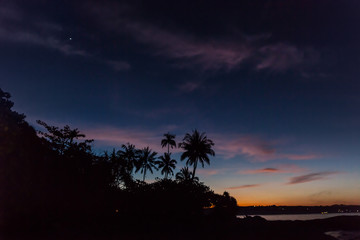 Fototapeta premium Colorful Sunset on holiday resort