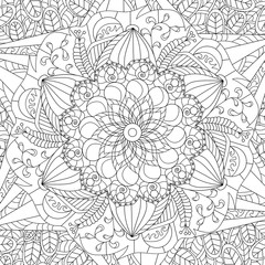 Mandala coloring vector for adults