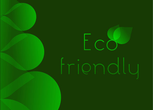 Eco friendly abstract background