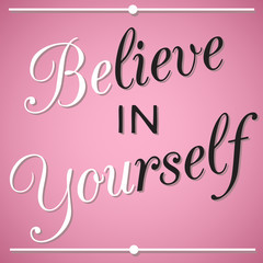 Inspirational quotation in modern style.