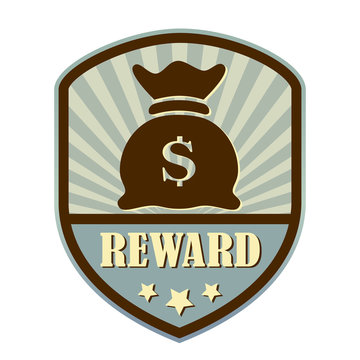 Reward retro label