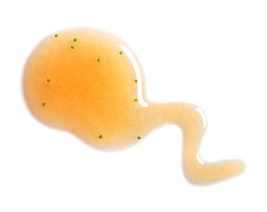 Scrub sample isolated on white