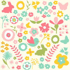 Happy Easter, spring background